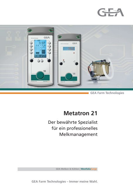 Metatron Code Metatron 21 - GEA Farm Technologies
