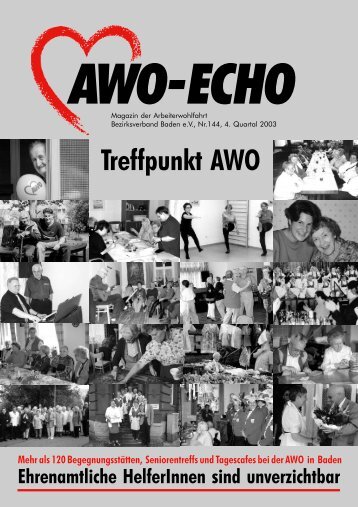 4. Quartal 2003 | Awo-Echo Ausgabe 144 - AWO Baden