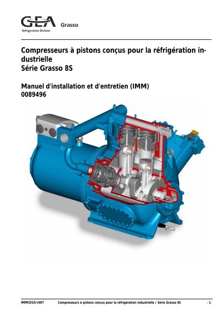 Compresseurs à pistons conçus pour la réfrigération in - GEA ...