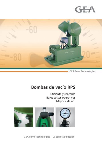 Bombas de vacío RPS - GEA Farm Technologies