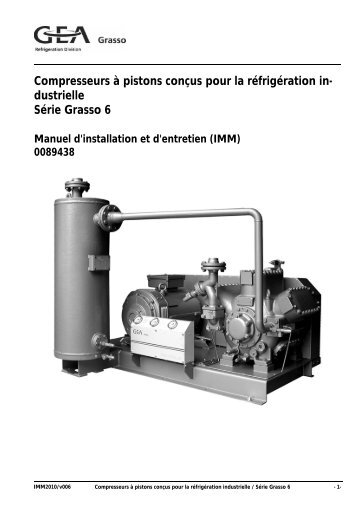 Compresseurs à pistons conçus pour la réfrigération in - GEA ...