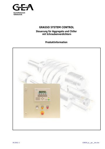 GRASSO SYSTEM CONTROL - GEA Refrigeration Technologies