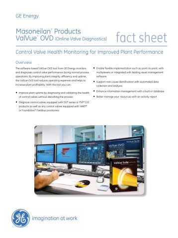 Masoneilan_ValVue_OVD_fact_sheet_0712 / PDF 198kb - GE Energy