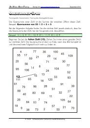 Quersummen-Spur - SVGT