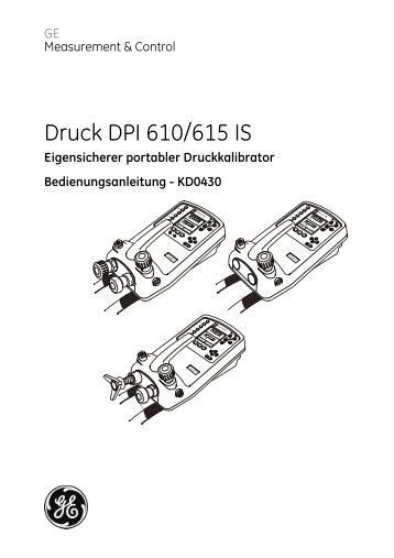 Druck DPI 610/615 IS - GE Measurement & Control
