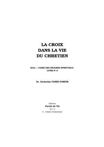 la croix dans la vie du chretien - Mission Chrétienne Globale