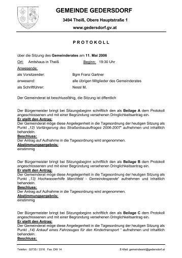 Datei herunterladen (351 KB) - .PDF - Gemeinde Gedersdorf