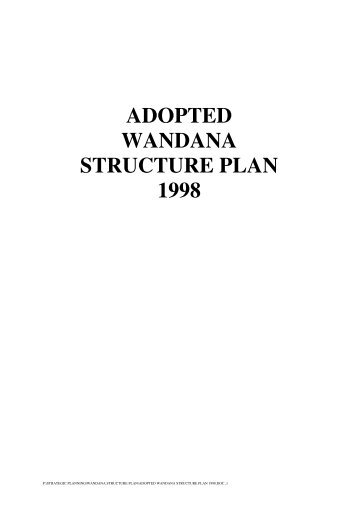 Wandana Structure Plan 1998 - City of Greater Geelong
