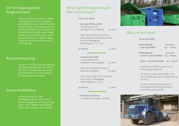 Der Entsorgungspunkt Borgholzhausen Recyclinghof ... - GEG