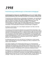 1998 - GEERS-STIFTUNG