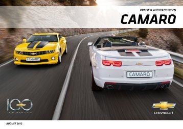 2012 Camaro Preis- und Ausstattungsliste - Geigercars