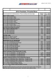 Preisliste 2012/2013 - Geigercars