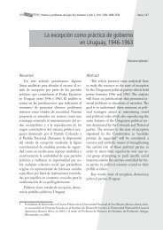 La excepción como práctica de gobierno en Uruguay, 1946-1963