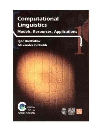 Computational Linguistics - Alexander Gelbukh