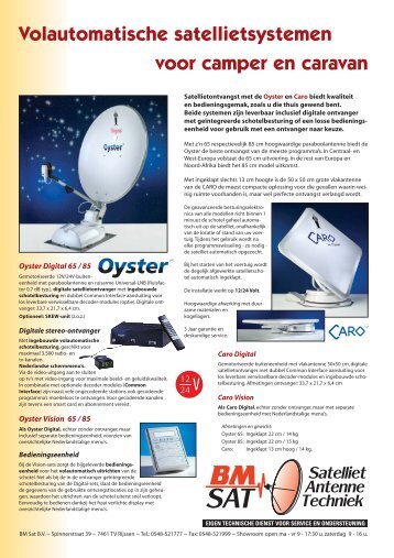 Klik hier voor de sateliet antennes brochure - Gelderse Caravan ...