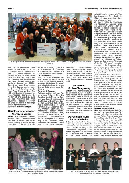 Geisa, Rasdorf und Förderverein Poin - Geisaer-Zeitung.de