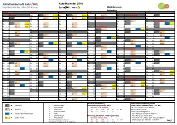 Abfallkalender 2010 - Gemeinde Eschenburg