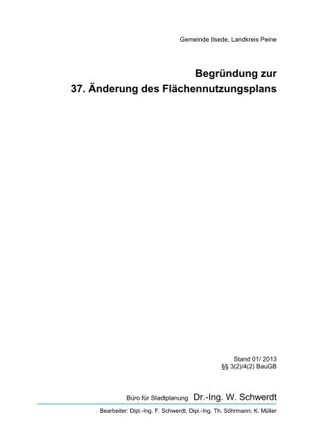 FLÄCHENNUTZUNGSPLAN, 36 - Gemeinde Ilsede