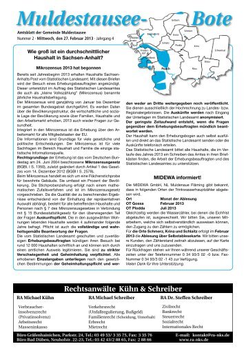 2013-02-27_Ausgabe 2 - Gemeinde Muldestausee