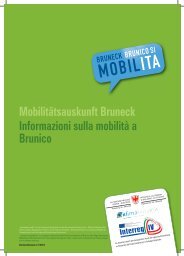 Mobilitätsauskunft Bruneck Informazioni sulla ... - Città di Brunico