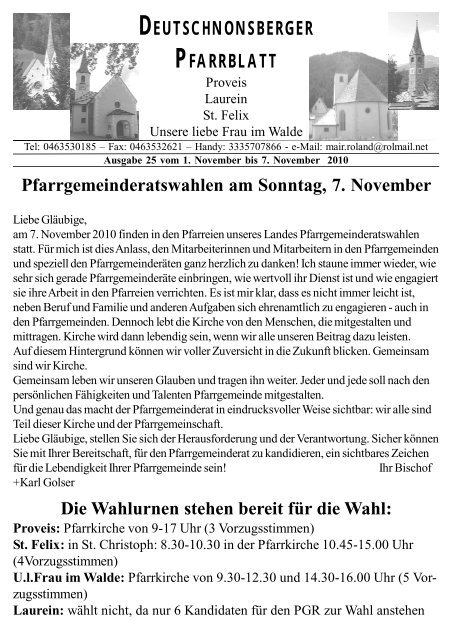 (1,60 MB) - .PDF - Gemeinde Unsere liebe Frau im Walde - St.Felix