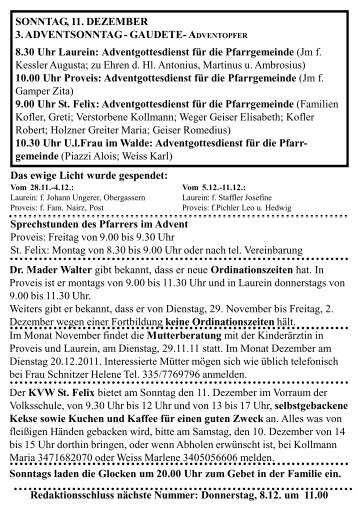 (1,61 MB) - .PDF - Gemeinde Unsere liebe Frau im Walde - St.Felix