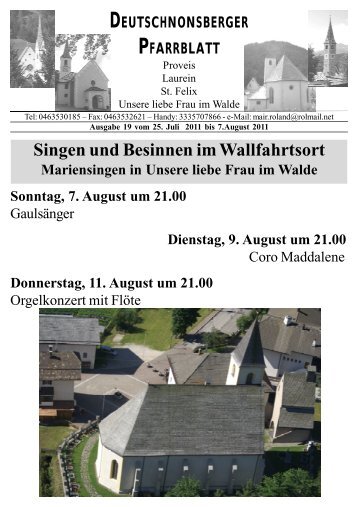 (1,93 MB) - .PDF - Gemeinde Unsere liebe Frau im Walde - St.Felix