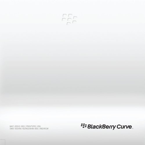 Blackberry Curve 8900 Smartphone - Erste Schritte