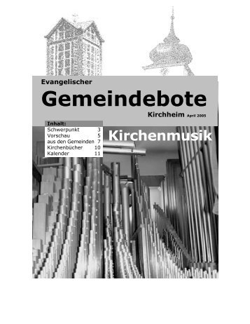 April 2005 - Gemeindebote