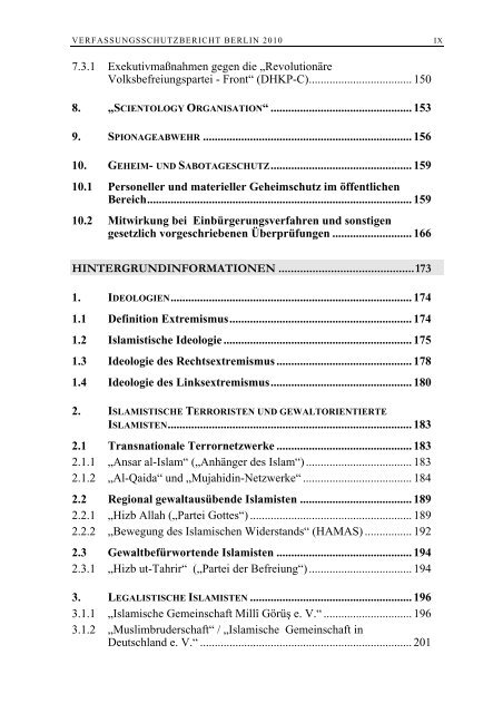 Verfassungsschutzbericht 2010 - U18