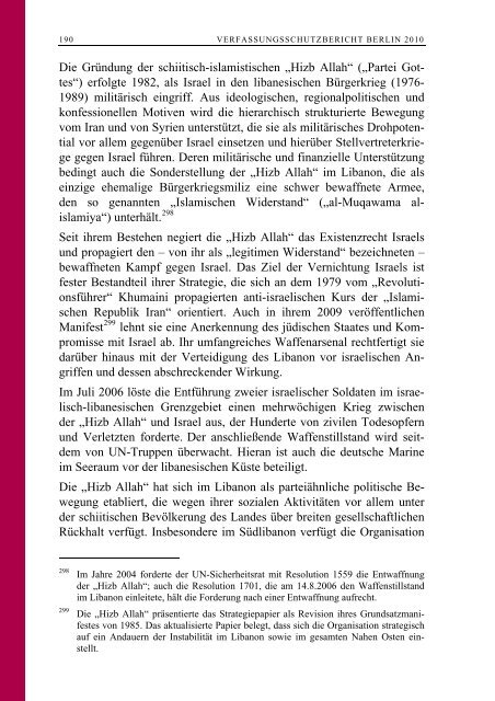 Verfassungsschutzbericht 2010 - U18