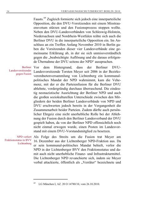 Verfassungsschutzbericht 2010 - U18