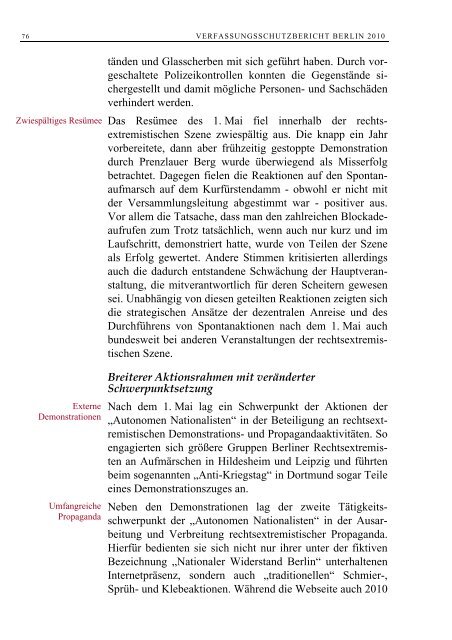 Verfassungsschutzbericht 2010 - U18