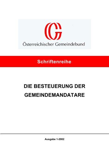 die besteuerung der gemeindemandatare - Österreichischer ...