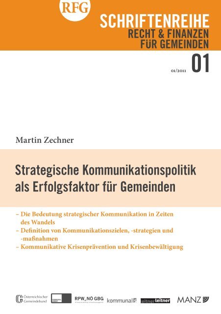 Strategische Kommunikationspolitik als Erfolgsfaktor für Gemeinden