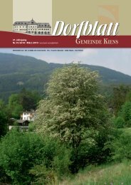 Dorfblatt Gemeinde Kiens