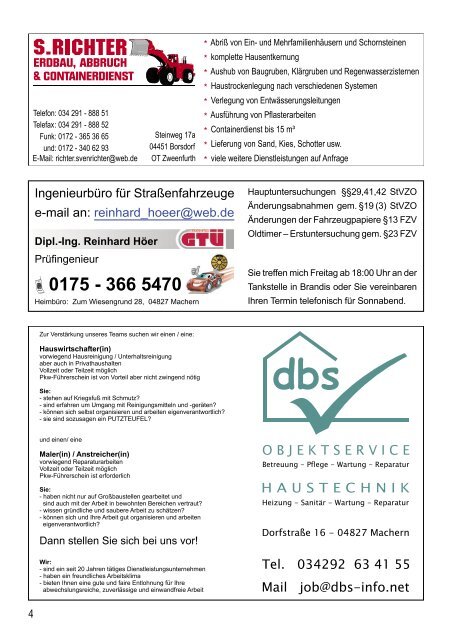 Amtsblatt Nr. 223 Juni 2013 - Gemeinde Machern