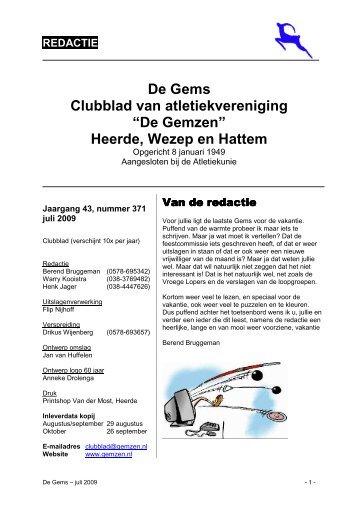 De Gems ? juli 2009 - De Gemzen