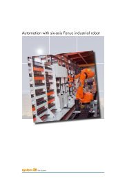 Automation with six-axis Fanuc industrial robot