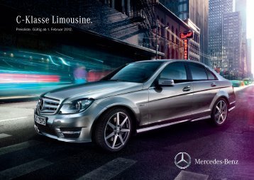 Preisliste Mercedes-Benz C - Klasse Limousinen W204 vom 01.02.2012.