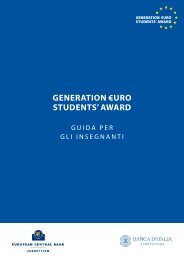 Guida per gli insegnanti - the Generation ?uro Students' Award