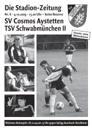 4 AUFSTELLUNG - SV Cosmos Aystetten