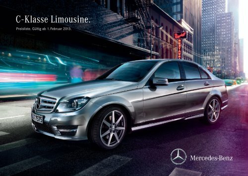 Preisliste Mercedes Benz C Klasse Limousinen W204 Vom 01 02 2013