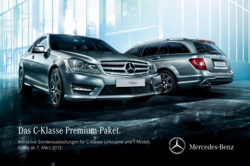 Preisliste Mercedes-Benz C - Klasse Limousinen Premium Paket W204 vom  07.03.2013