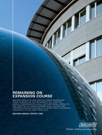 Annual Report 2009 - Bachem