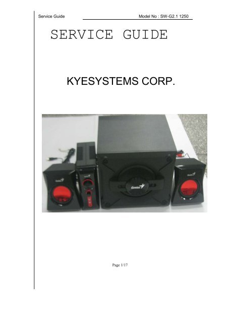 SW-G2.1 1250 Service Manual.pdf - Genius