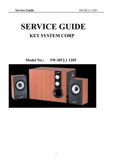 SW-HF2.1 1205 Service Guide.pdf - Genius