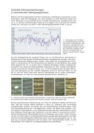 in klimatischen Übergangsphasen - Geo-Aktuell