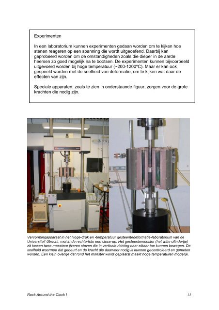 Sessie 5: Rock Around the Clock I - Faculteit Geowetenschappen ...