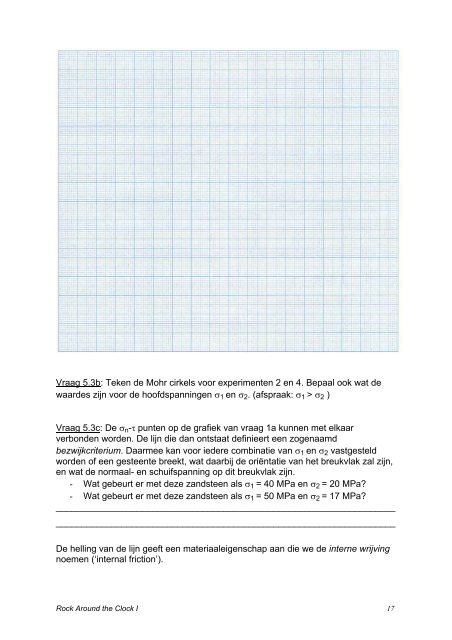 Sessie 5: Rock Around the Clock I - Faculteit Geowetenschappen ...